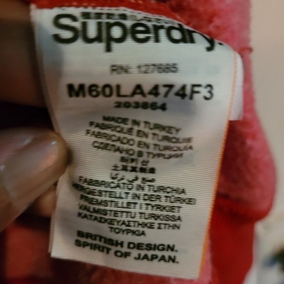 Superdry Red Performance Jacket with Blue Accents - Picture 9 of 15